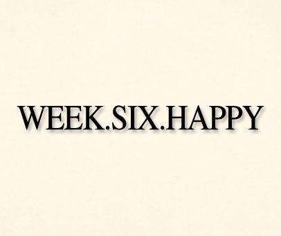 WEEK.SIX.HAPPY