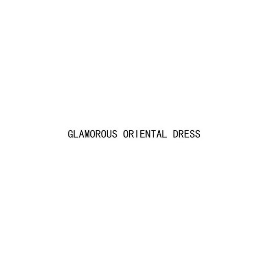 GLAMOROUS ORIENTAL DRESS