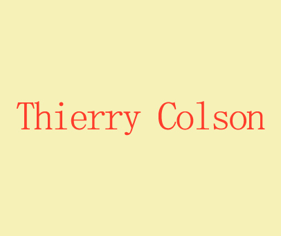 THIERRY COLSON