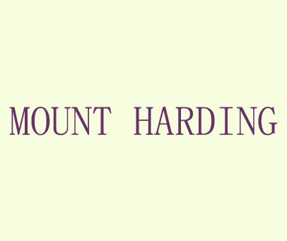 MOUNT HARDING