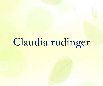 CLAUDIA RUDINGER