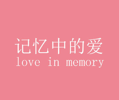 记忆中的爱 LOVE IN MEMORY
