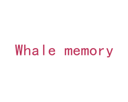 WHALE MEMORY