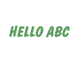 HELLO ABC