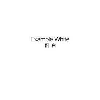 例白 EXAMPLE WHITE