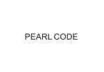 PEARL CODE