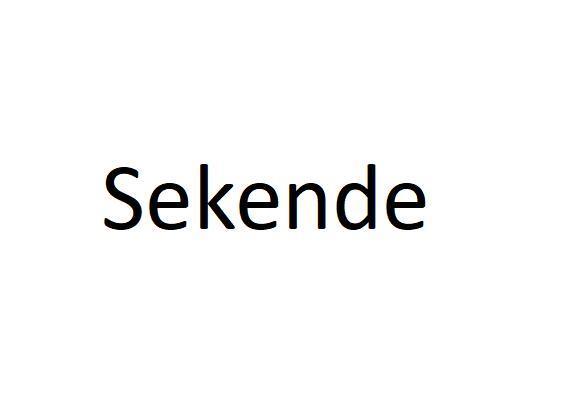 SEKENDE