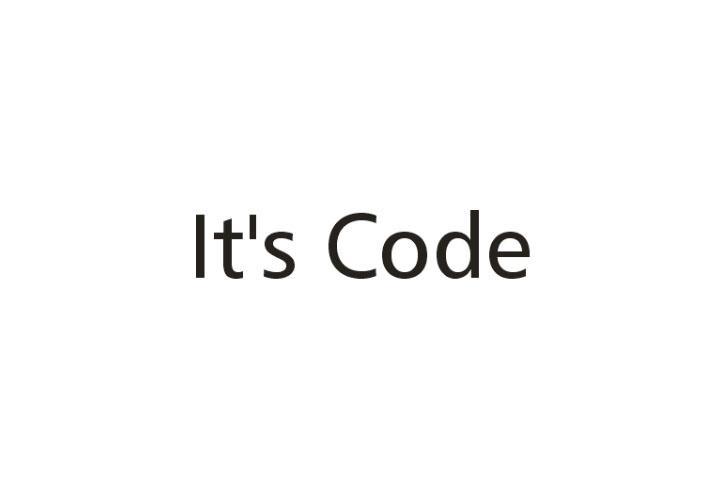 IT'S CODE