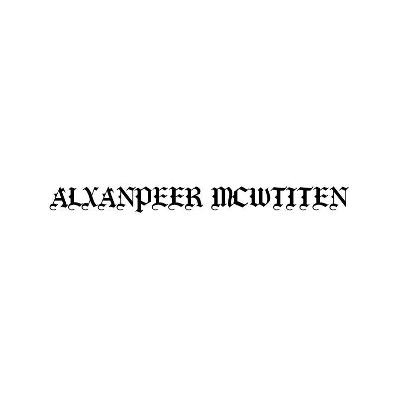 ALXANPEER MCWTITEN