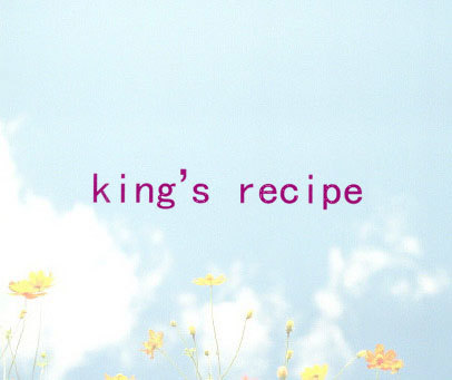 KING’S RECIPE