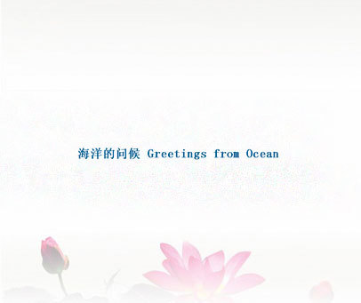 海洋的问候 GREETINGS FROM OCEAN